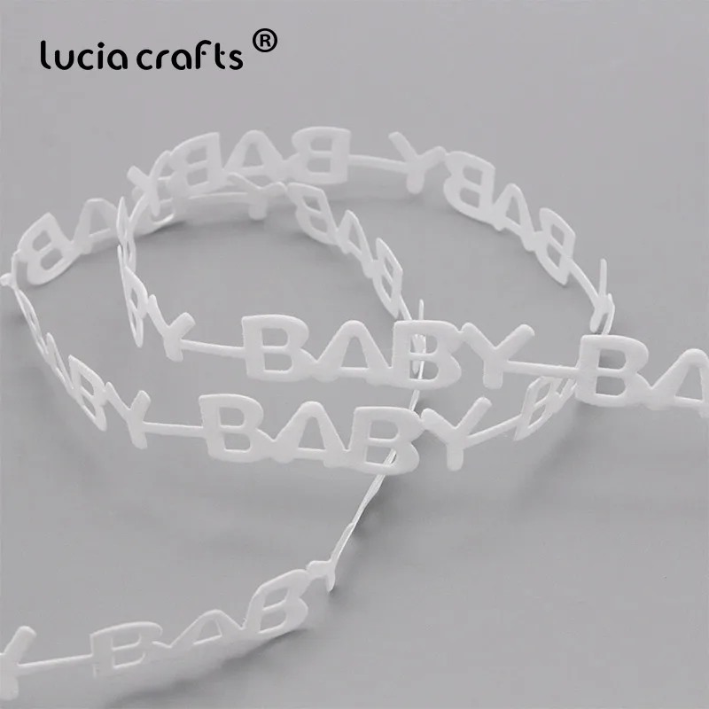 Lucia crafts 10 мм белые, синие, розовые "детские" кружевные ленты с отделкой аксессуары 2y/лот P0604