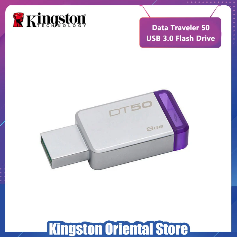 Kingston Digital DT50 USB 3,0 USB флеш-накопитель 16 Гб Флешка 128 ГБ 32 ГБ Флешка 64 Гб металлическая ручка-накопитель 8 Гб памяти U Stick