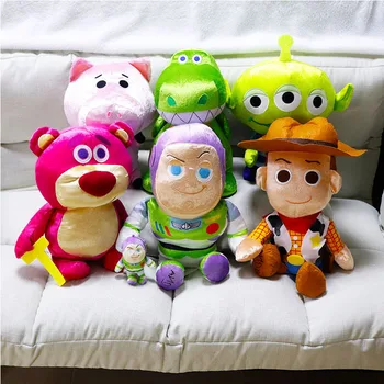 

40cm Toy Story Figure Plush Dolls Woody Buzz Lightyear Rex Alien Bear Action Figure Plush Stuffed Cartoon Doll Toys for Children
