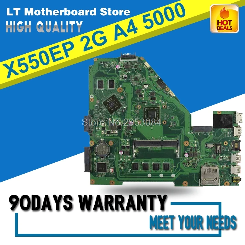 X550EP Laptop motherboard For Original X550E X550EA X552E X552EA Mainboard A4-5000 Processor 2G memory on board Motherboard X550EP Laptop motherboard For Original X550E X550EA X552E X552EA Mainboard A4-5000 Processor 2G memory on board Motherboard