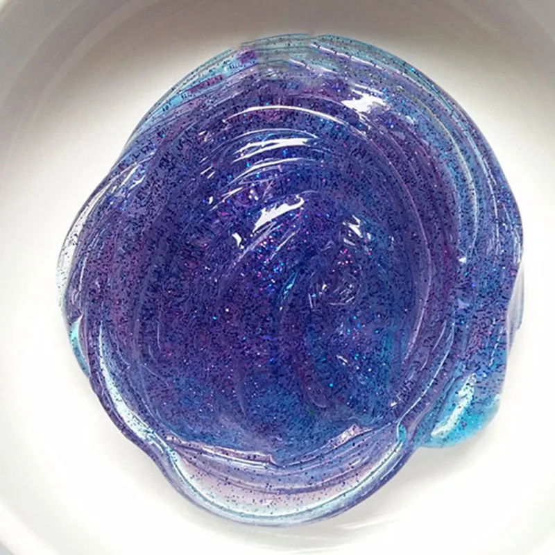 

60ml Kids Toys New DIY Glitter Slime Crystal Cloud Mud Light Plasticine Clay Dynamic Sand Lizun Handgum Office Antistress Slices