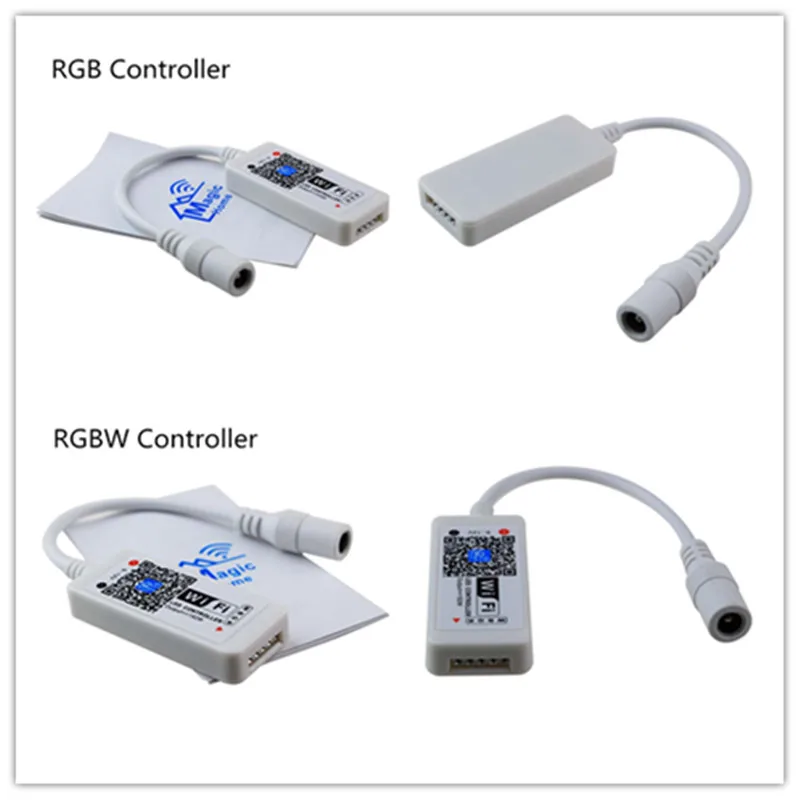 

10pcs China supplier Intelligent Mini wifi LED RGB/RGBW Controller DC 9-12V Control for strip lights with 2 years warranty