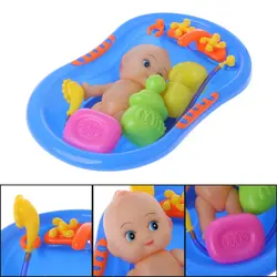 Дети любят интересные Детская ванна с кукла для ванной игрушки ребенка воды плавающей игрушечные лошадки раннего образования