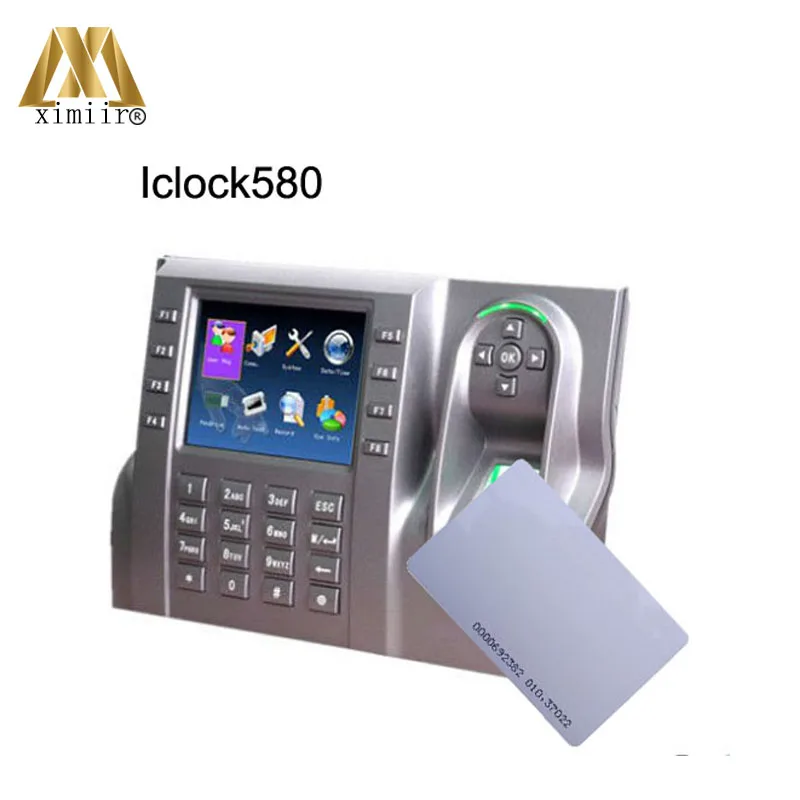 

Good quality Iclock580 TCP/IP fingerprint &ID time attendance and access control optional back up battery and WIFI GPRS