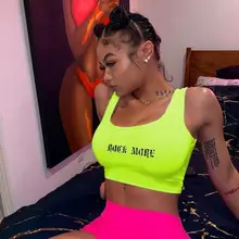 Лето г. для женщин эластичные пикантные жилет спортивный жилет Слинг рукавов укороченный топ