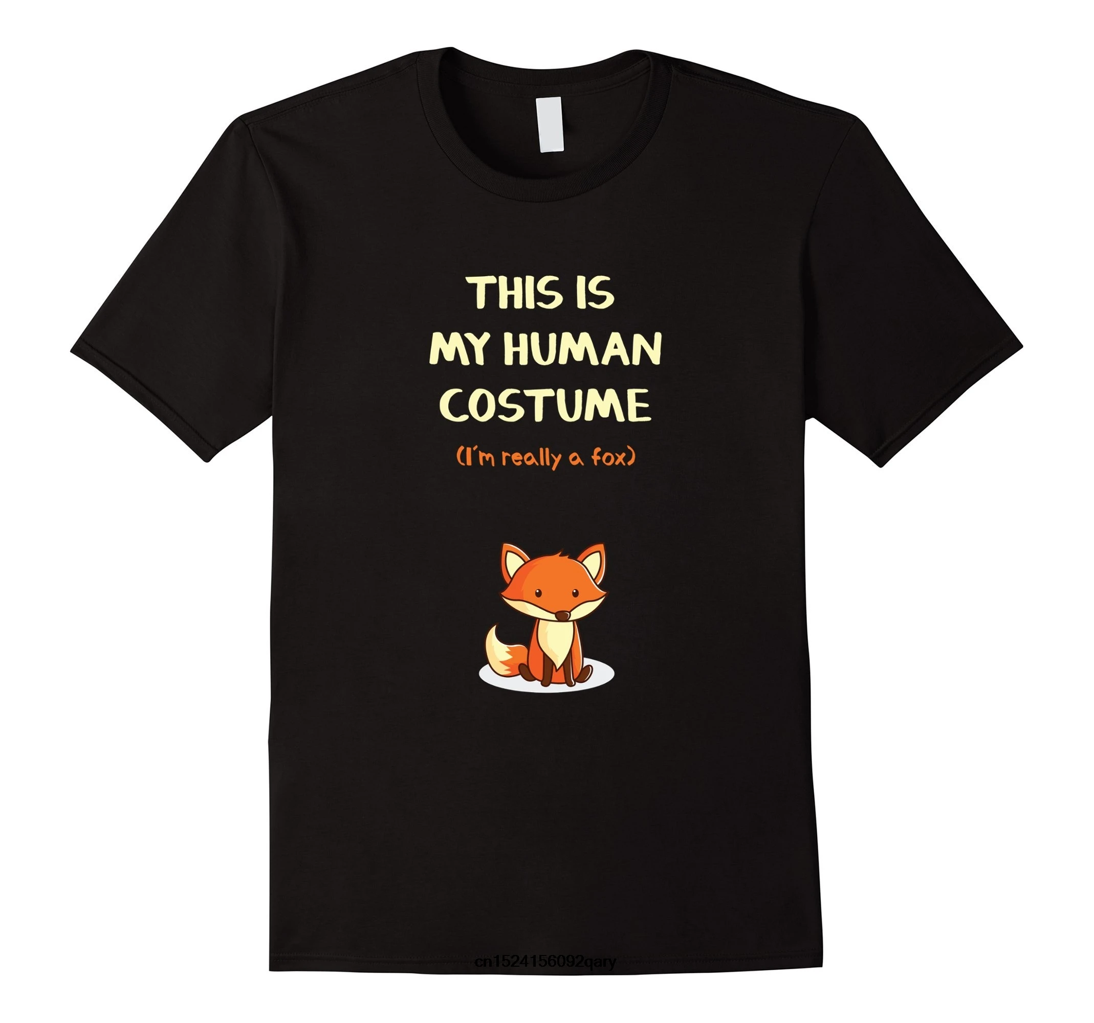 

Men Funny T Shirt Women Cool tshirt This Is My Human Costume I'm Really A Fox - Funny T-Shirt