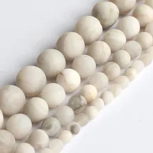 Naturl Matte white Феникс круглые бусины из хризоколлы свободные бусины для изготовления браслетов подарок ручной работы для изготовления ювелирных изделий, 4/6/8/10/мм