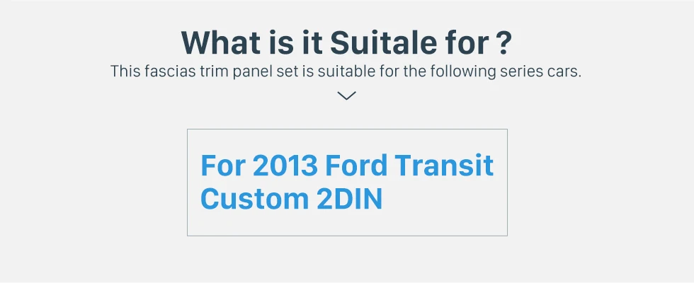 Seicane 2Din автомобильный Радио фасции рамка Крышка отделка комплект приборной панели для Ford Transit Пользовательские 2013