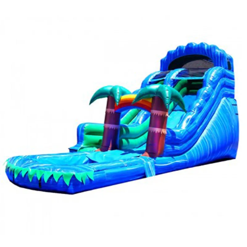 Inflatable water slide with pool/PVC commercial use inflatable water