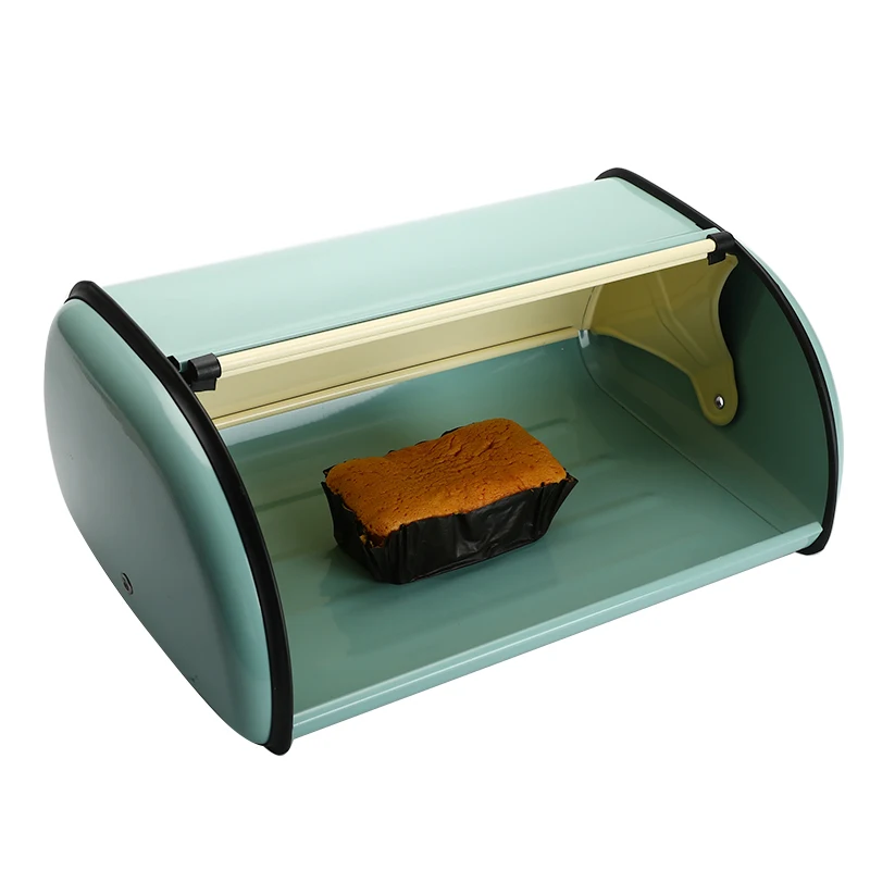 Французский винтажный синий хлебный ящик кухонный шкаф снэк-боксы Хранитель пищевой Кухонный Контейнер оцинкованные железные снэк-боксы