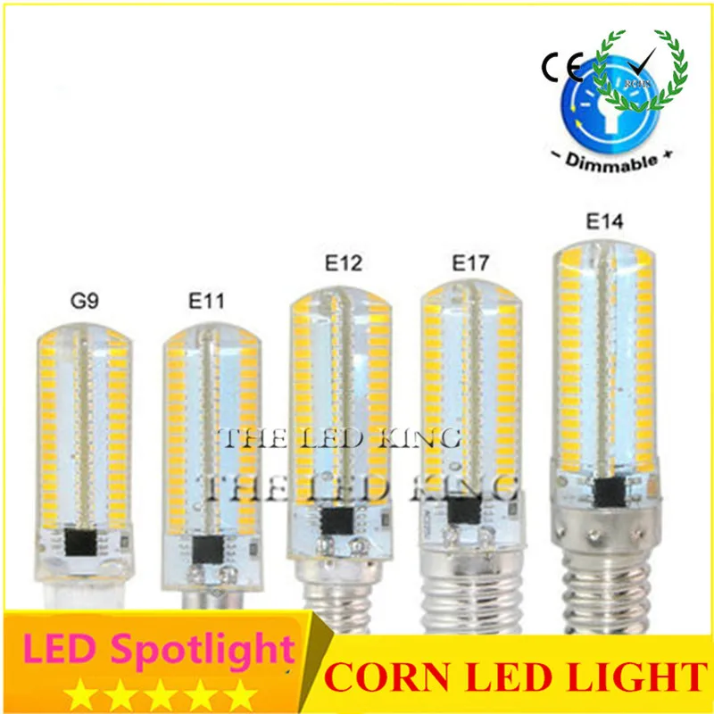 

Dimmable G4 E14 LED Bulb Corn Light 5W 9W 12W E14 G4 Silicone Lamp 3014 SMD AC 110V 220V Chandelier Replace The Halogen Lamps
