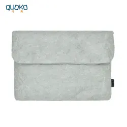 Vintage-Inspired Laptop Sleeve with Durable Fiber Material for 16 inch (GRAY)
