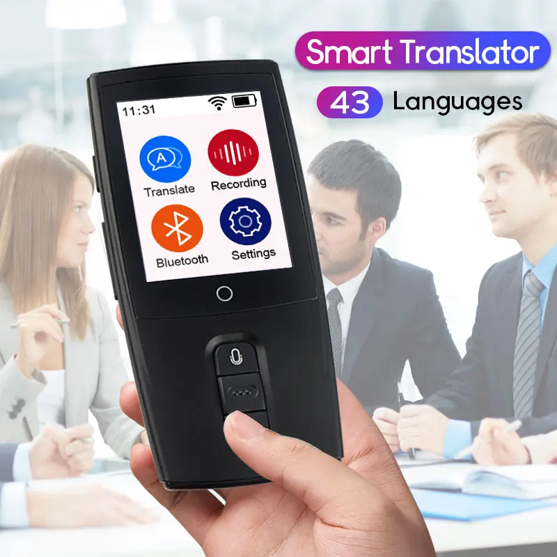 

Portable Smart Translator Real Time Instant 43 Languages 2-way Voice Translator WiFi 3G 4G Connection For Travel Business