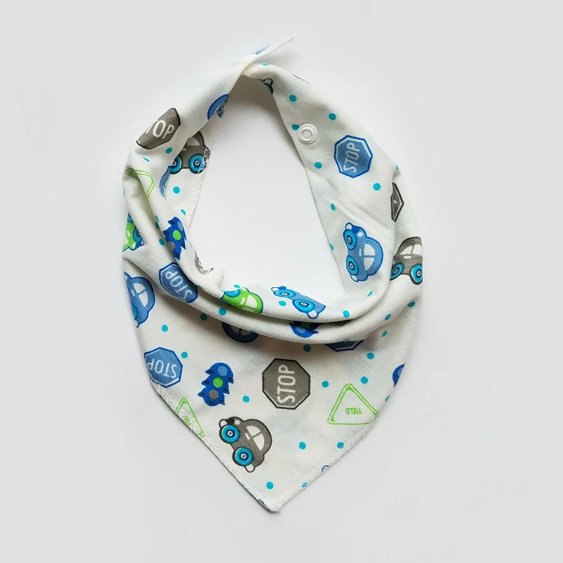 Cotton Bandana baby bibs Babador Feeding Smock Infant Burp Cloths bib Cartoon Saliva Towel Baby Eating Accessory Baby Stuff