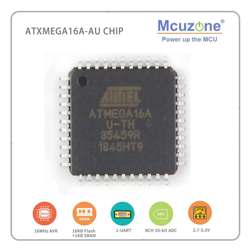 

ATmega16A AU ( ATMEL AVR 16KB FLASH ) MEGA16A mega16