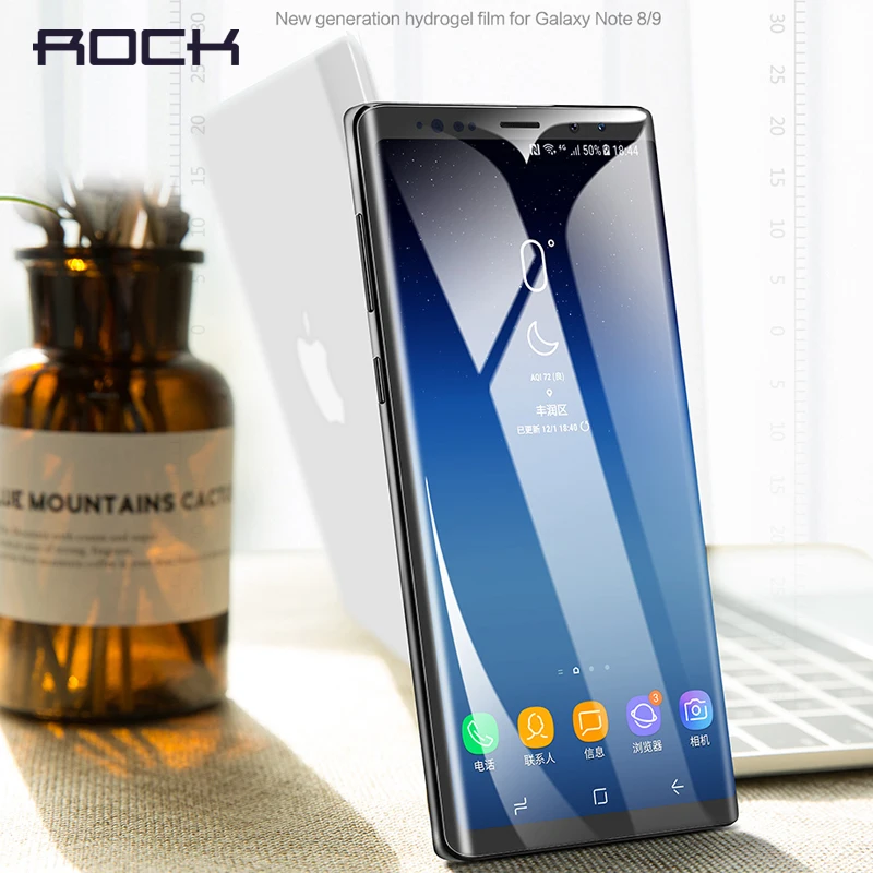 Защитная пленка для экрана для samsung Note 9 10 Plus ROCK 0,18 мм с полным покрытием 3D изогнутая мягкая Гидрогелевая пленка для экрана для samsung Note 9 10