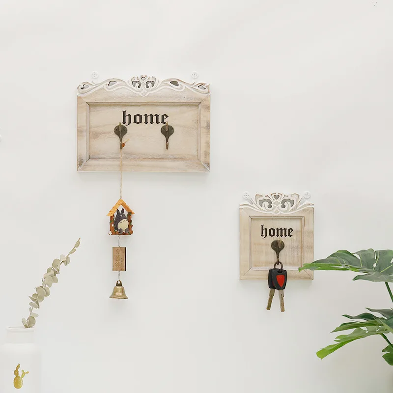 

American Country Ironwork Retro Sculpture Simple Creative Clothing Store Porch Coffee Shop Wall Decoration Coat Key Hanging Hook