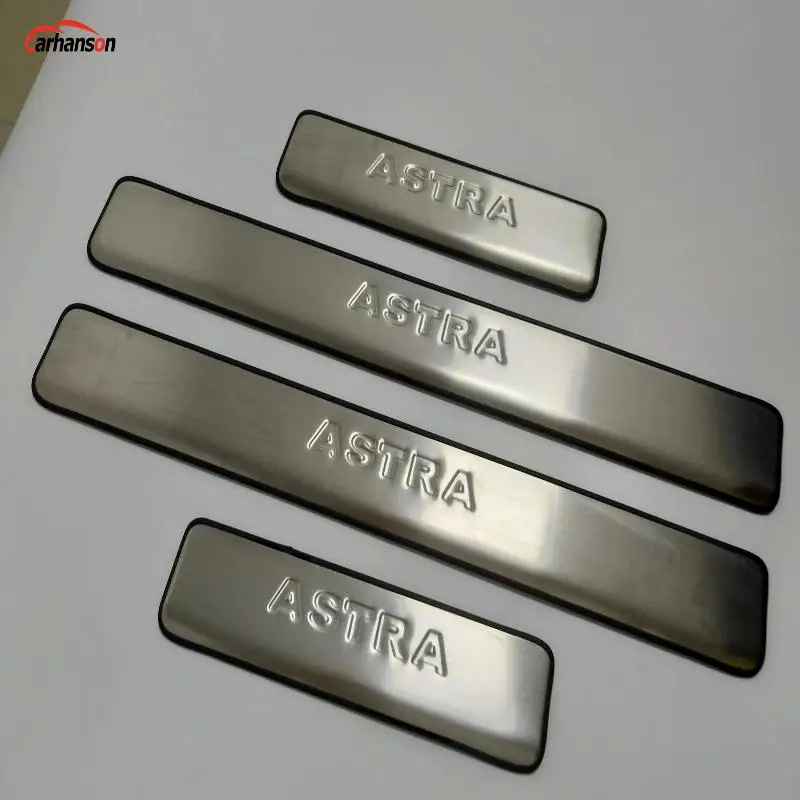 

Car-Styling Accessories For Opel Vauxhall Astra Door Sill Scuff Plates Stainless Steel Protector 2010-2017 Car Sticker Styling