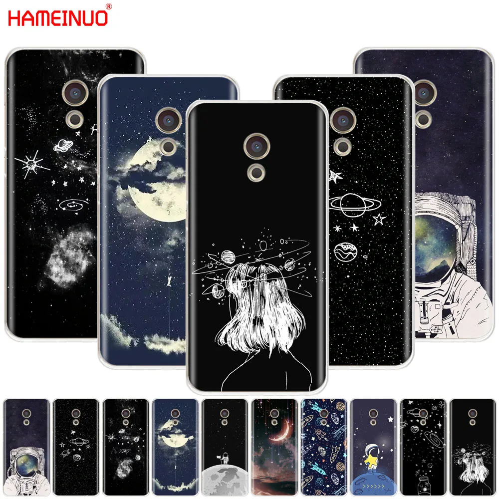 

HAMEINUO Space Love Sun And Moon Star drawing phone Case for Meizu M6 M5 M5S M2 M3 M3S MX4 MX5 MX6 PRO 6 5 U10 U20 note plus