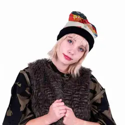 2018 Модные женские хипстеры шляпа рождественские Для женщин трусики рождественским принтом хлопок, вязаные шапки один размер