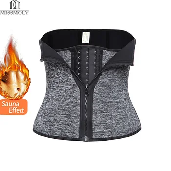 

Miss Moly Waist Trainer Cincher Body Shaper Modeling Belt Tummy Control Strip Promote Sweat Slimming Shapewear Reducing Corset