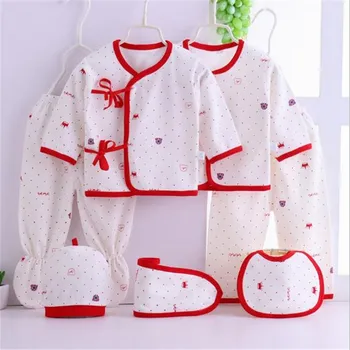 

new fashion 7pcs/set Newborn Baby 0-6M Clothing Set gift Baby Boy/Girl Clothes 100% Cotton Grooming & Healthcare Kits kids