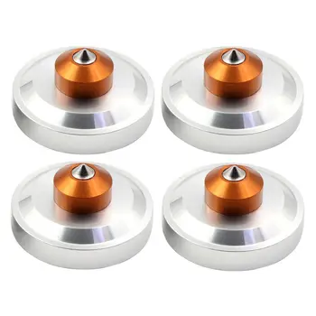 4PCS AMPLIFIER FEET 49x15mm Aluminum Audio Isolation DAC CD Speaker Stand Base