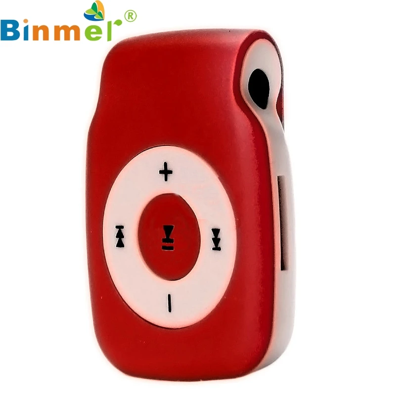 Binmer A18 Mecall мини металлический USB MP3 плеер с зажимом Поддержка Micro SD TF карта музыкальный медиа Мода MP3