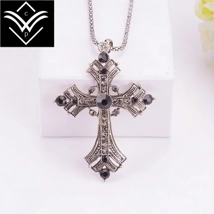 

Fashion Cross Maxi Necklace Pendant Women