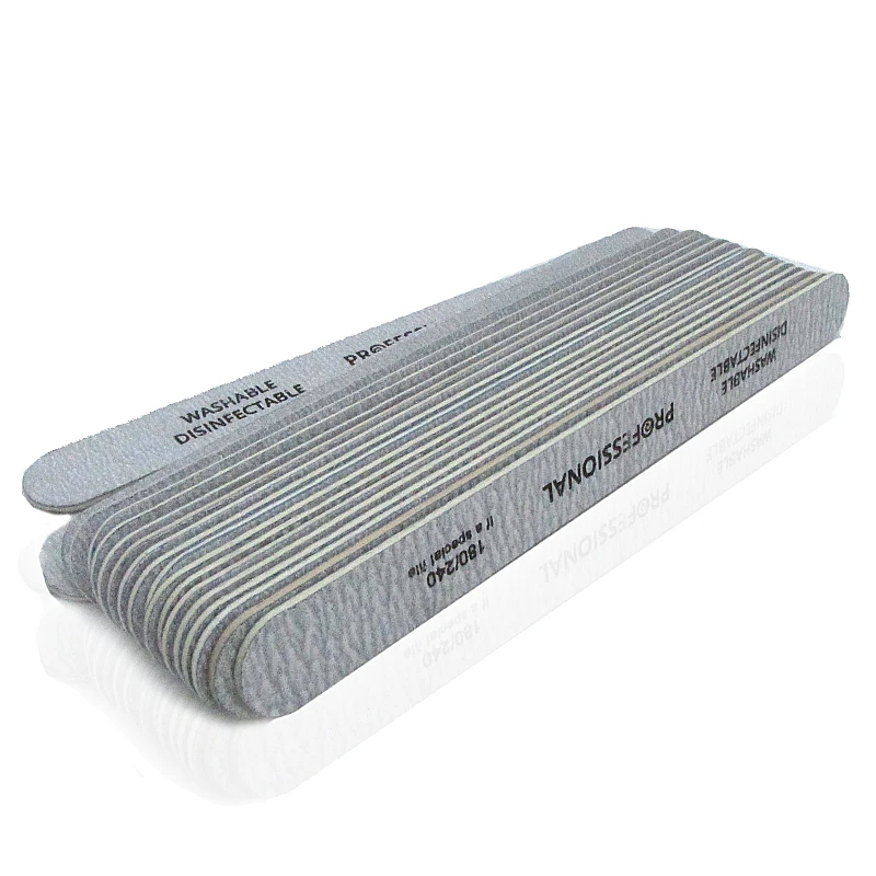 Arquivos de Unhas de Madeira Arquivos de Buffer Conjunto de Arquivo de Unhas Novos Dupla Face 180 - 240 Lixando Forte Grosso Profissional Lavável Atacado 100 x 4 de buffer forte grosso profissional lavável conjunto de arquivo de unhas atacado
