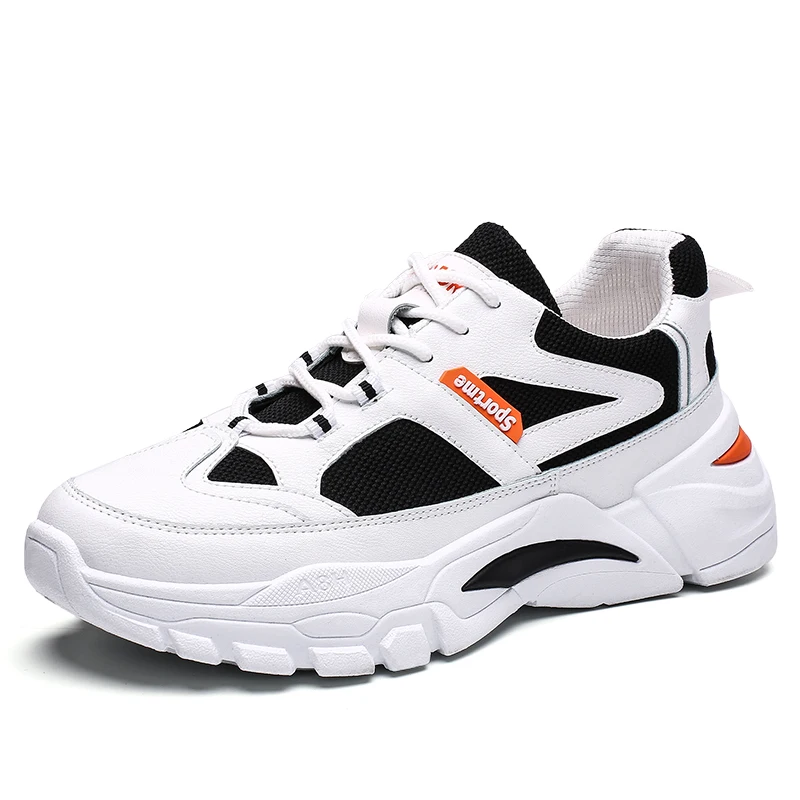 

HAFELE 2019 Men's Popular Tennis Shoes Leather Mesh with Stereo Light and Comfortable