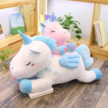 

1pc 50cm Kawaii Stuffed Animal Baby Unicorn Dolls Cartoon Unicorn Plush toys for Children Soft Pillow Kids Present Birthday Gift