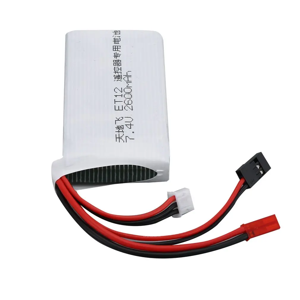 7,4 V 2600mAh перезаряжаемый пульт дистанционного управления литиевая батарея передатчик батарея для Wlfly ET12 RC модели части игрушки батарея
