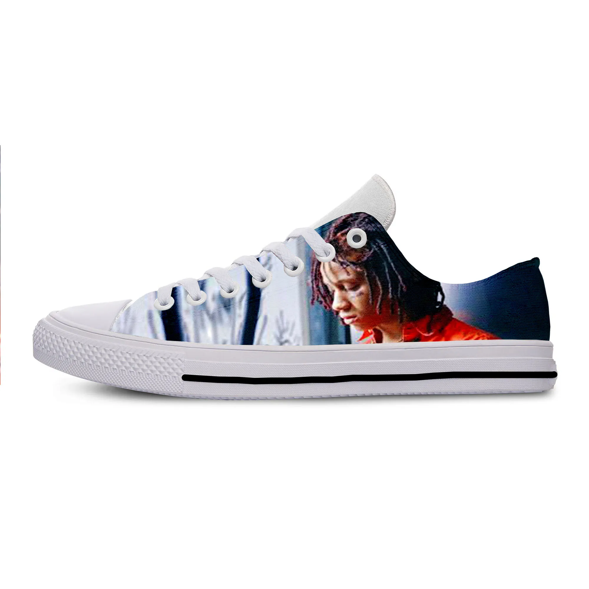 Best 2019 Hot Cool Fashion Summer Handiness Casual Harajuku Shoes 3D Print For Man Woman Hip Hop Rap Music Rock Rapper Trippie Redd