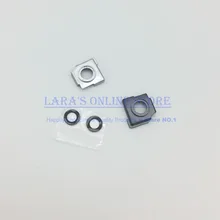 Jedx Подлинная Новинка для Xioa mi 5 mi 5 mi 5 задняя Задняя крышка объектива камеры стеклянная крышка с рамкой держатель запасные части серебристый черный