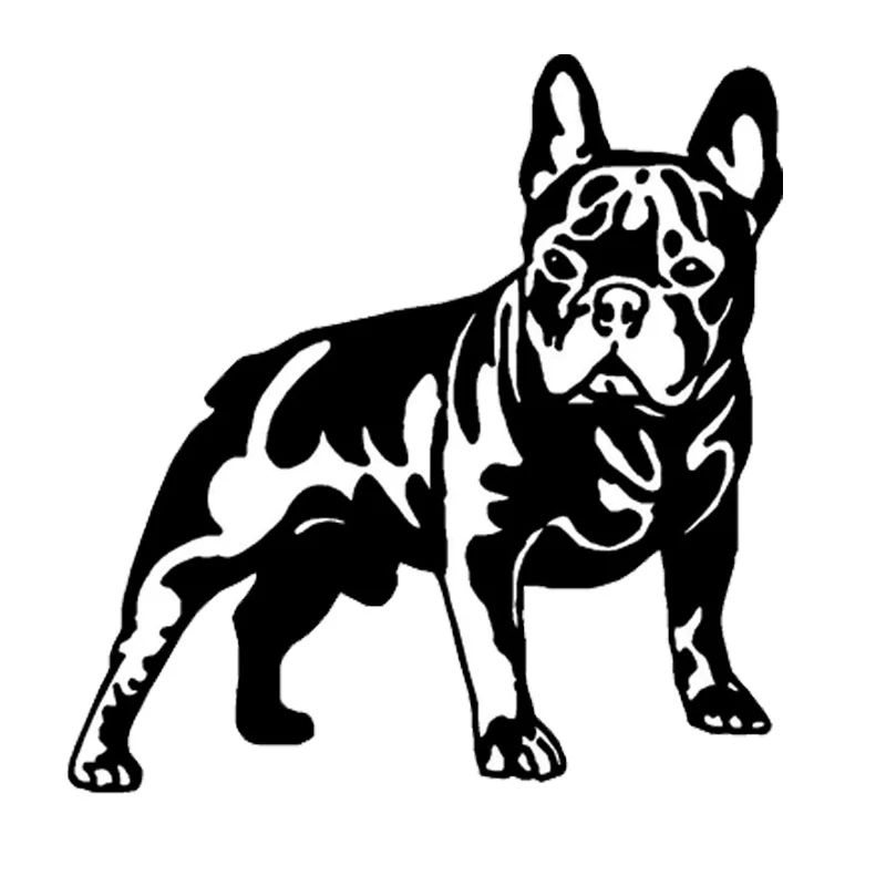 

15.8*16.3CM French Bull Dog Vinyl Decal Cute Car Stickers Car Styling Motorcycle Accessories