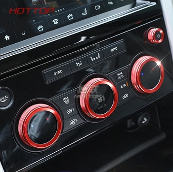 

For Land Rover Discovery 5 LR5 2017 Car-Styling Alloy Air Conditioning Knobs Audio Circle Trim Accessorires 4Pcs/set