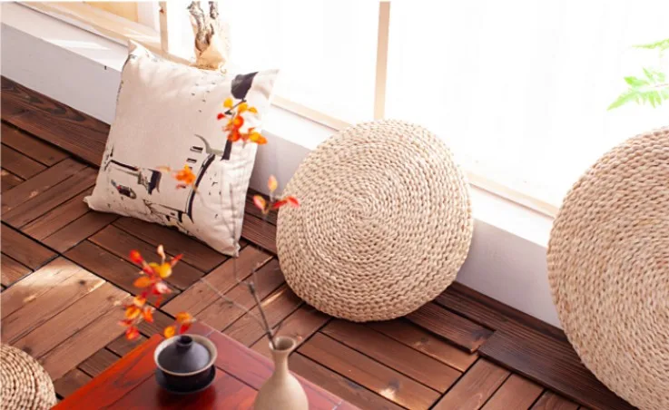 Pastoral wind grass futon cushion thick tatami mat tea ceremony bay window meditating on the Buddha pad yoga meditation mat