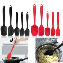 5 шт./компл. силиконовый шпатель, антипригарный силиконовый шпатель теплостойкий гибкий резиновый шпатель скребок
