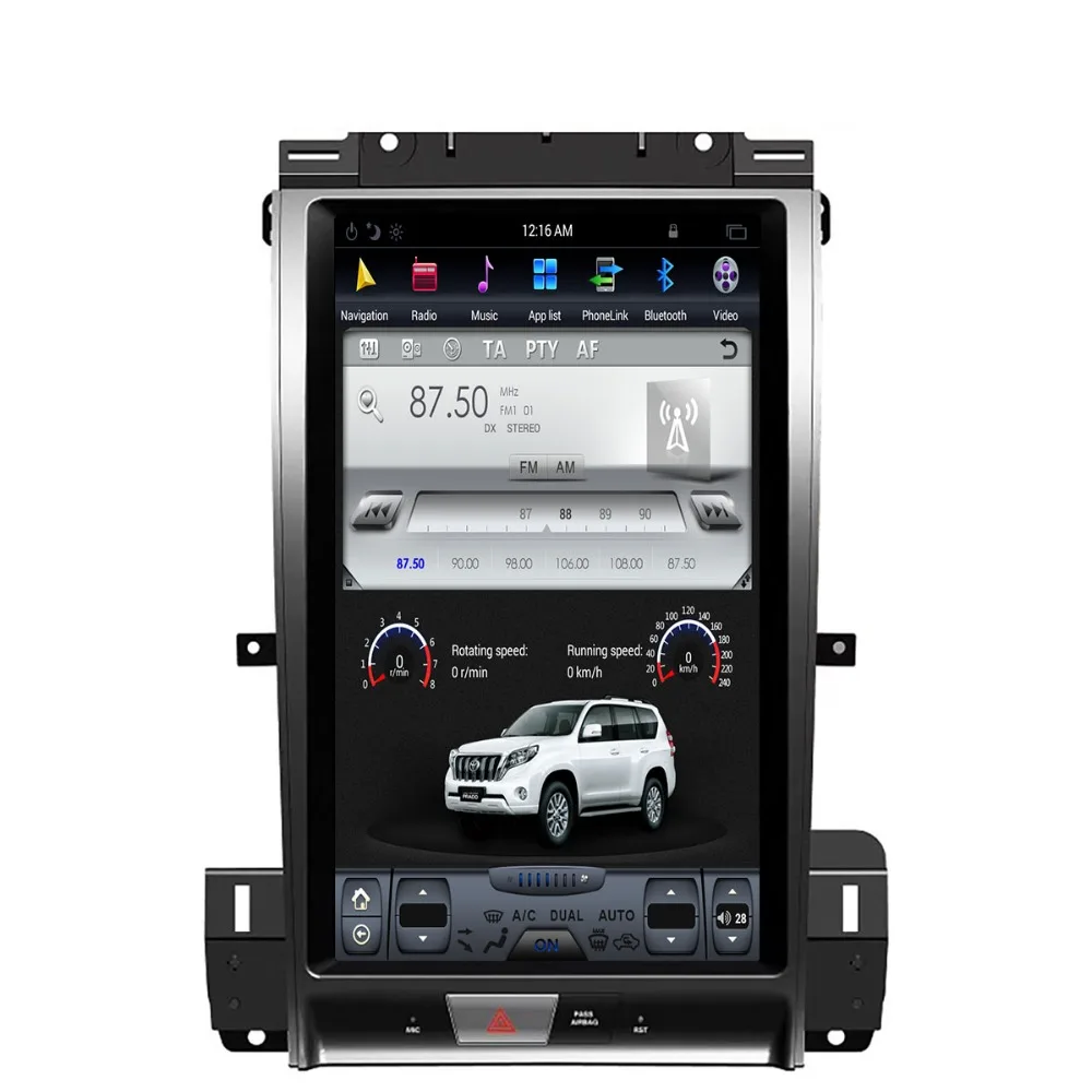 Excellent Tesla style Big screen car navigator 2k HD gps for Ford Taurus 2012+ NO CD DVD player luxury  Multi-functional multimedia radio 3