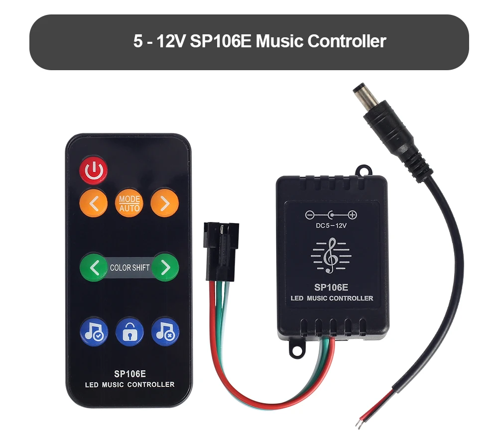Мини 3 ключа RF 17 ключ 21 светодиодный пиксельный светильник контроллер SP110E Bluetooth SP106E SP107E музыкальный контроллер для WS2811 WS2812B