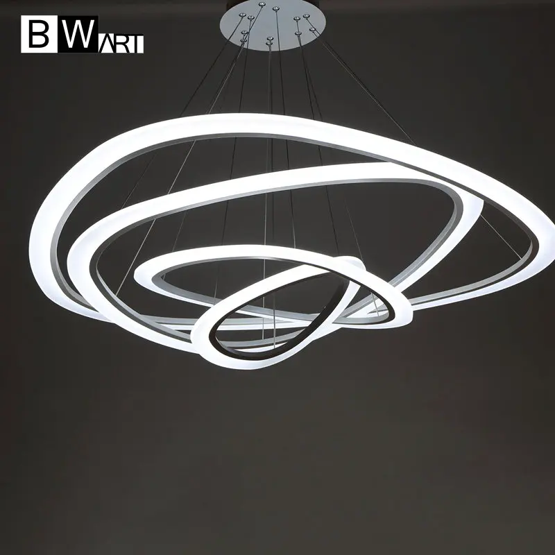 

BWART Modern LED chandelier Luxury Living Room led lamp Large Arc triangle chandel suspension Lighting Fixtures dimmable lustre
