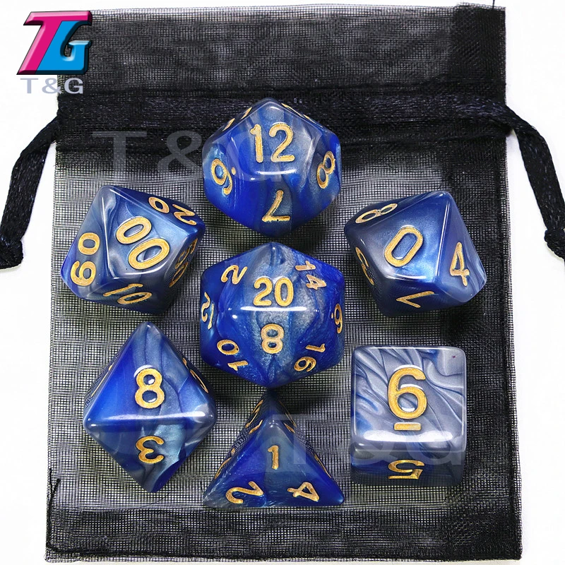 9 цветов на выбор DND Mix Dice Bag детские пластиковые кубики подарок на день рождения подземелья драконы настольные игры Вечерние