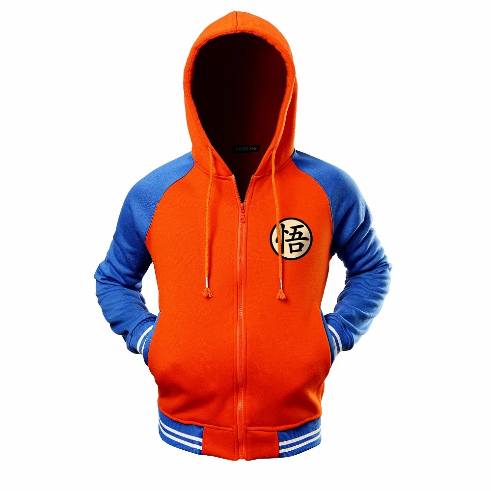 Download Cartoon Dragon Ball Z Goku Hoodie Sweatshirt Men Casual Slim Fit Zipper Hoodies Sweatshirts Men ...
