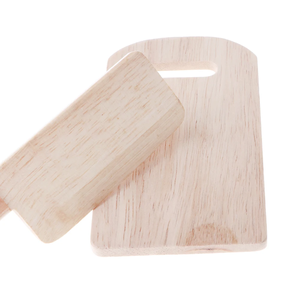 Kids Pretend Play Chopping Board & Cutter Set Kitchen Kitchenware Role Play Toys