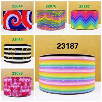 

Free shipping 50 yard cartoon printed grosgrain ribbon 22844