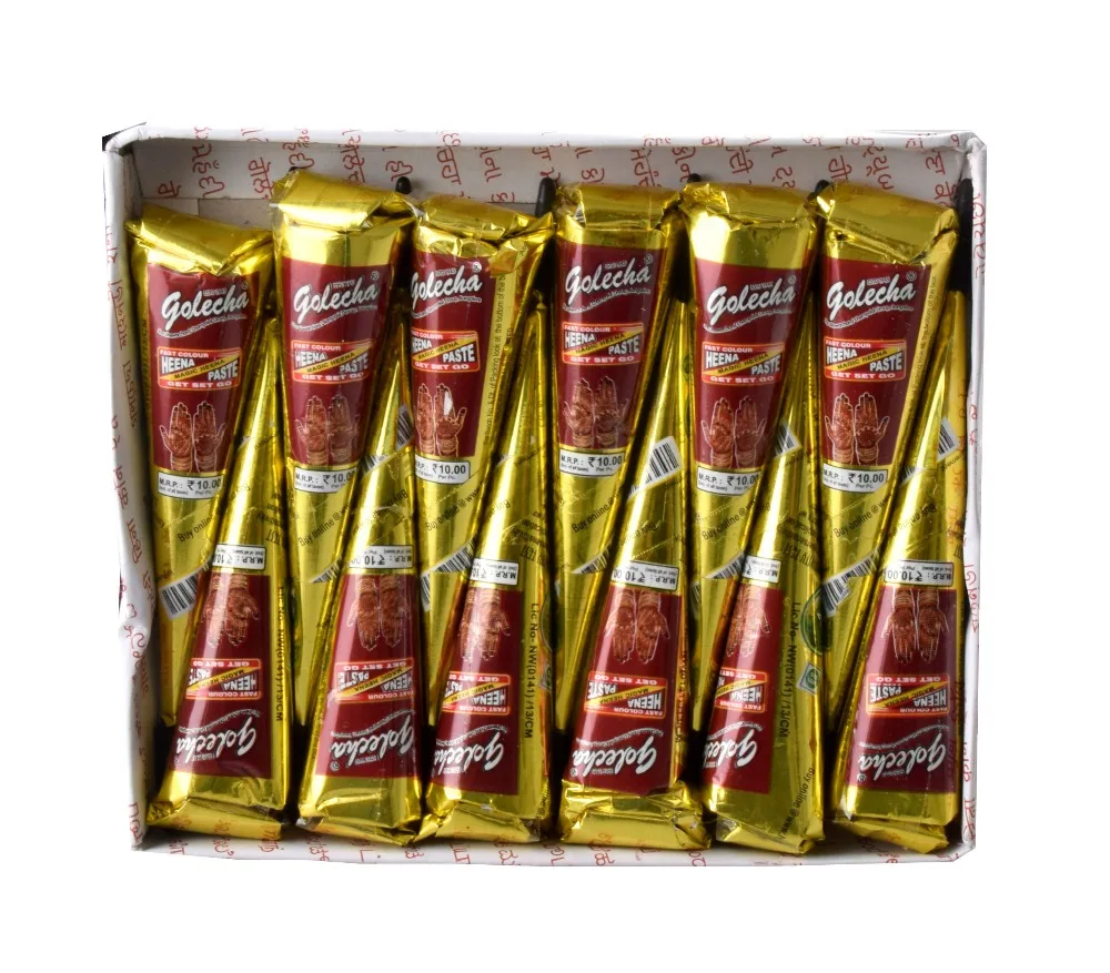 

12 X red henna body tattoo - tatoo temporary stickers natural herbal body paint art