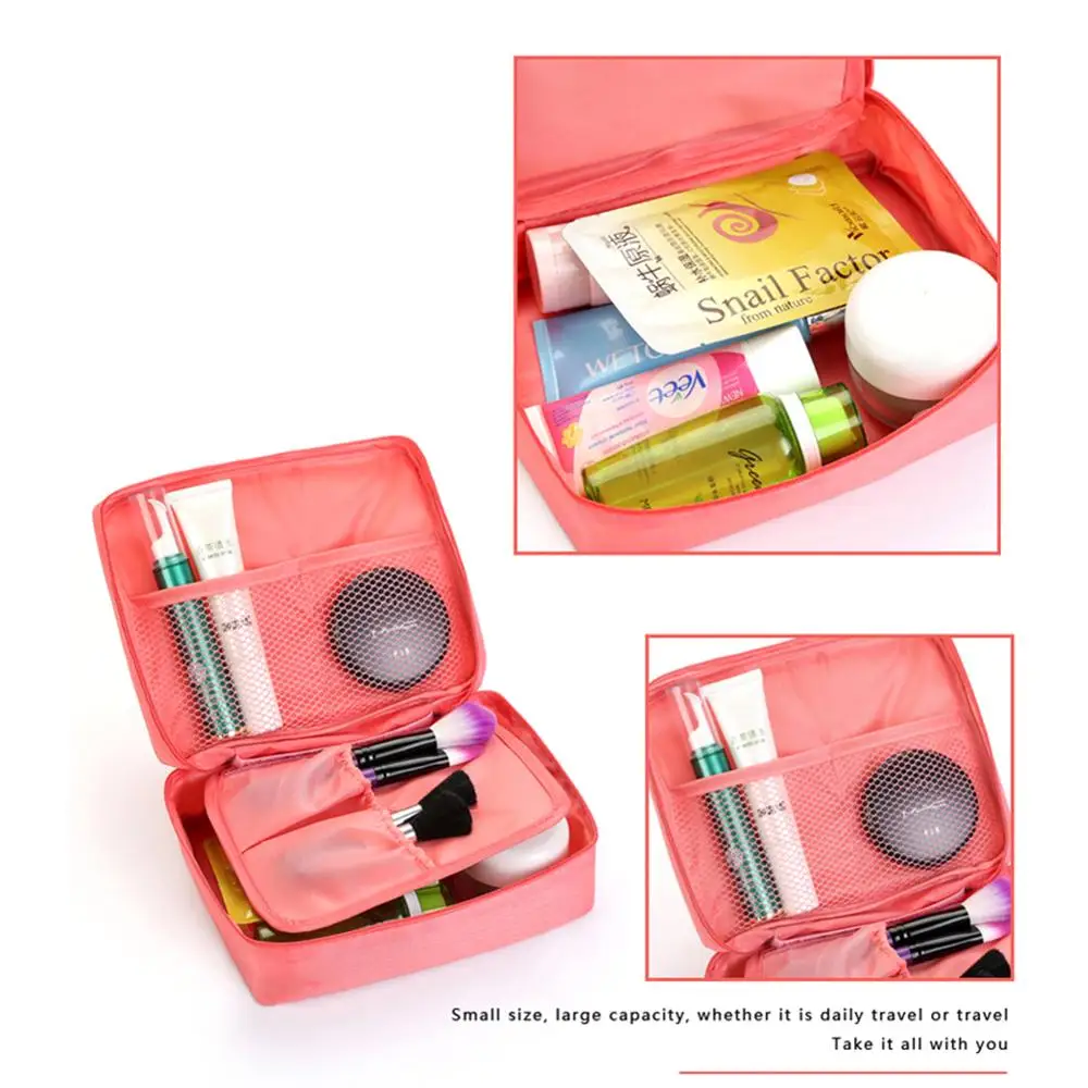 Мужская и женская косметичка на молнии, нейлоновая косметичка ...