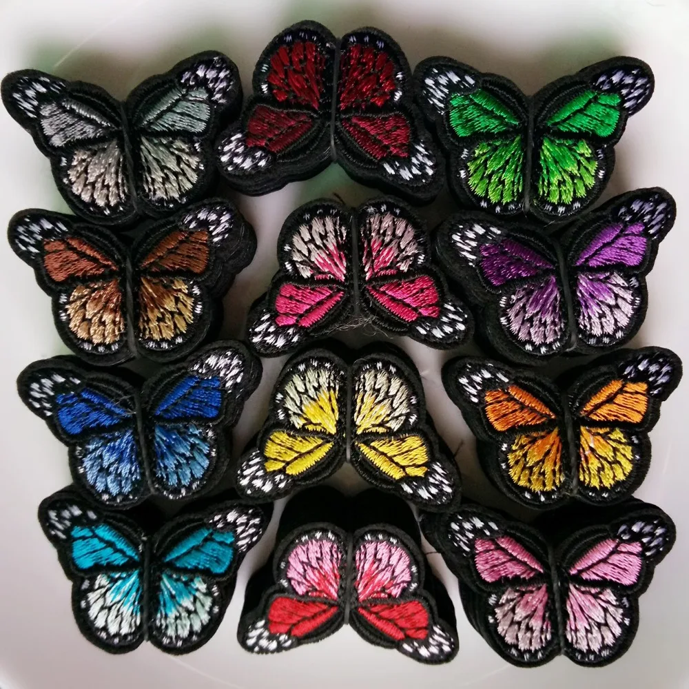120 шт. патчи для одежды в форме бабочки разные цвета|iron on patches|iron onpatch iron |