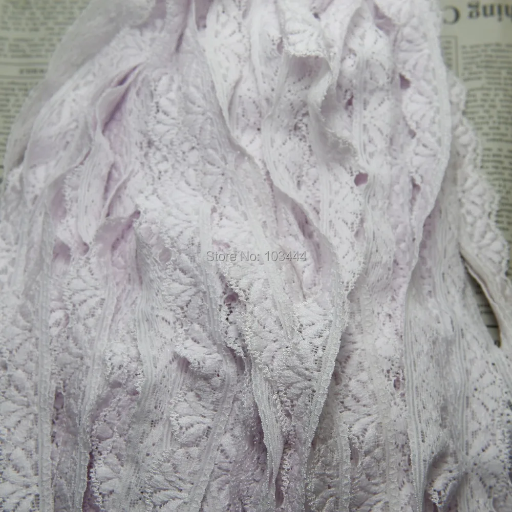 

clearance 132 yards 18mm width light purple pink elastic Lace trim sewing/garment/clothes accessories C08